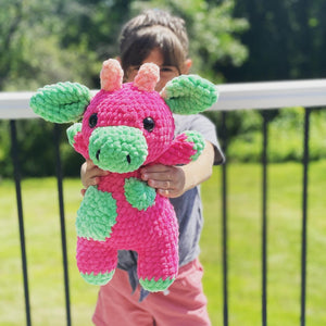 Crochet Cow • Watermelon Cow
