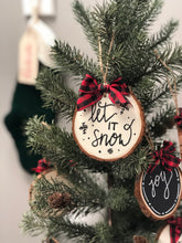 Wood Slice Ornament - You pick phrase!