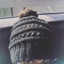 Messy Bun Becky Beanie - Crochet Ponytail Beanie