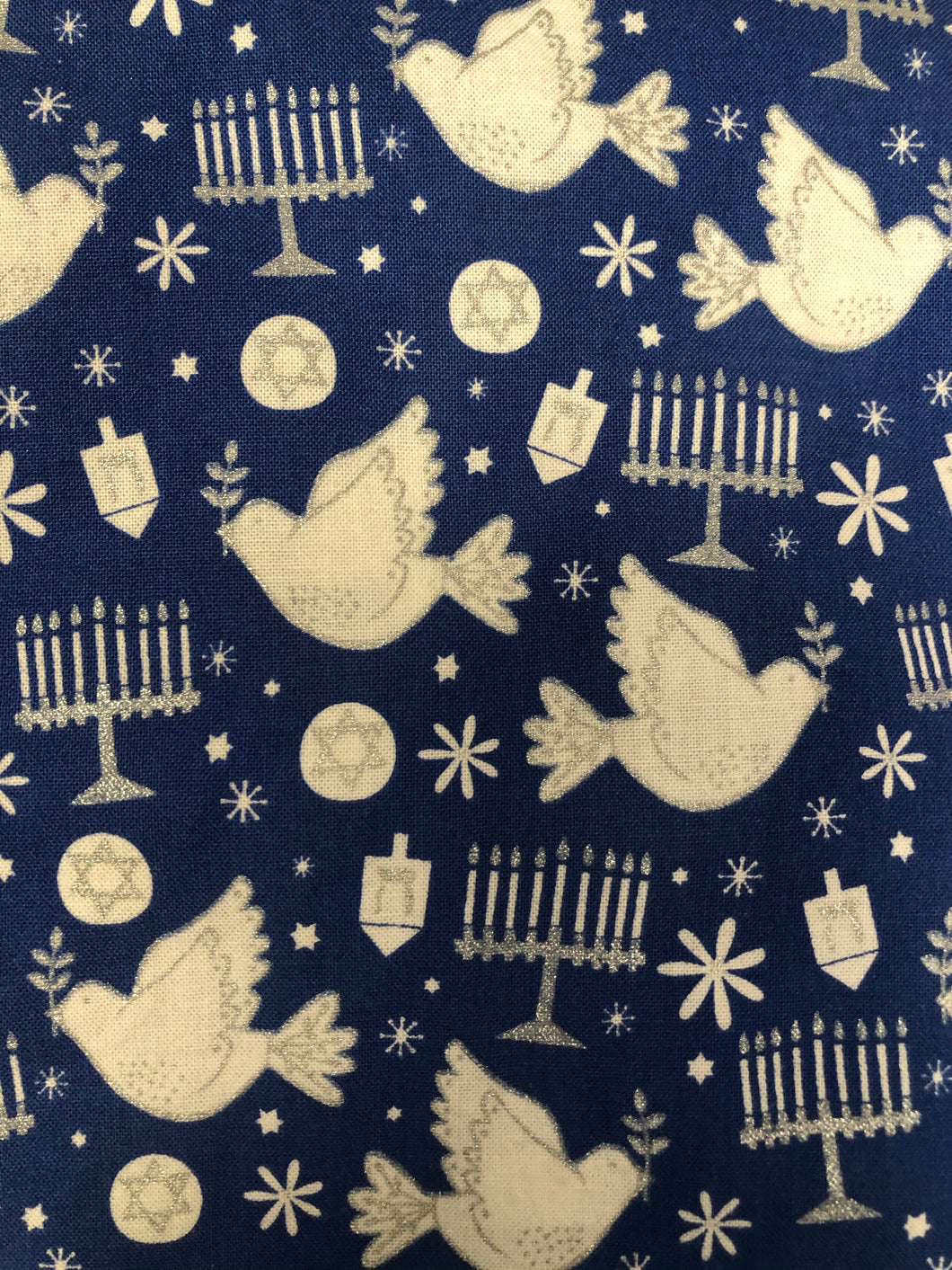 Hanukkah Print Face Mask | Handmade Cotton shield