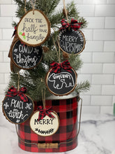 Wood Slice Ornament - Simsbury (with bear)!