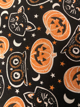 Cats and Pumpkins Print Reusable Face Mask | Handmade Cotton shield