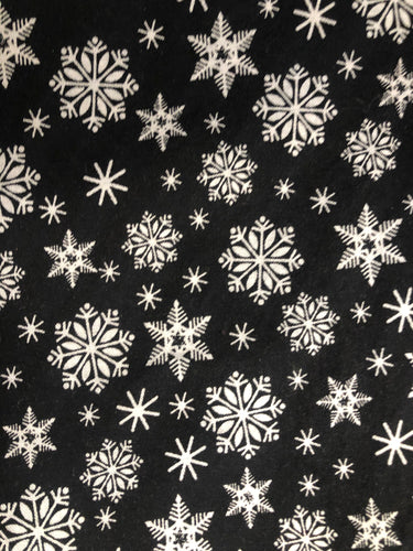 Snowflake Print Face Mask | Handmade Cotton shield