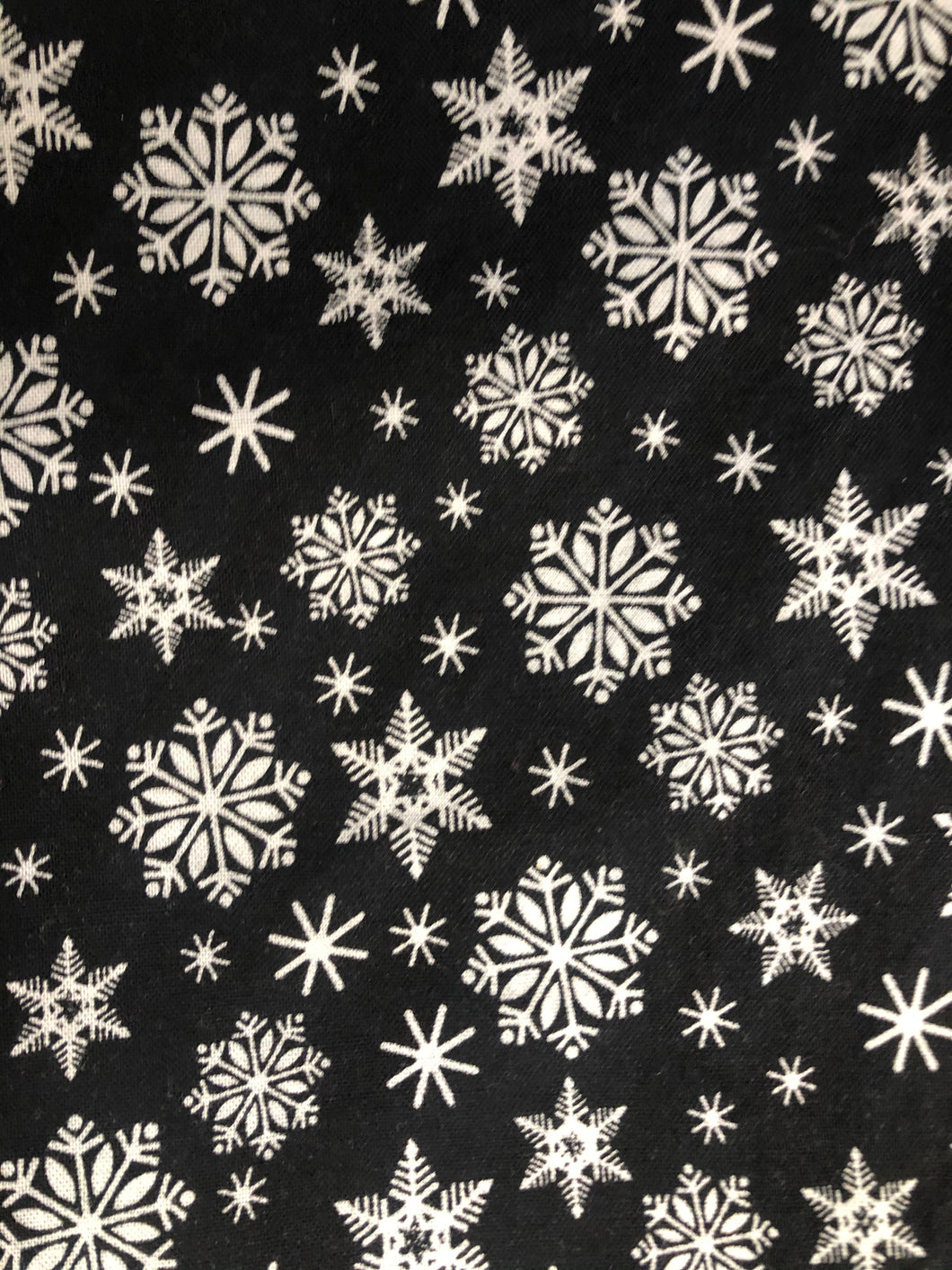 Snowflake Print Face Mask | Handmade Cotton shield