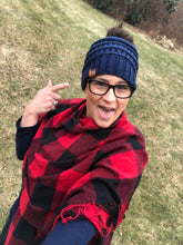 Messy Bun Becky Beanie - Crochet Ponytail Beanie