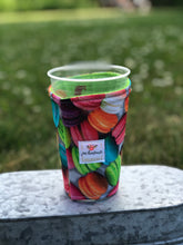 Macarons  Iced Coffee Cozy. Drink Sleeve | RTS