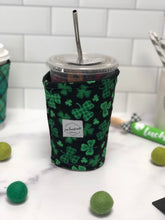 Shamrocks Print Iced Coffee Cozy | Drink Sleeve | St Patrick’s Day