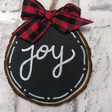 Wood Slice Ornament - You pick phrase!