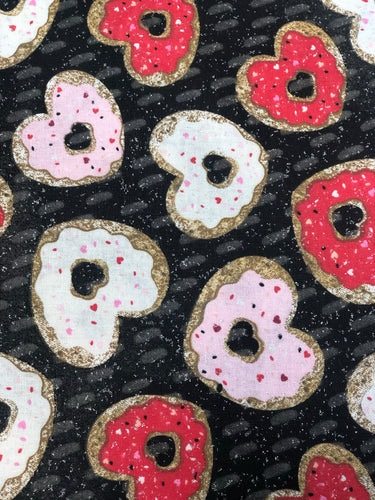Donut Hearts Face Mask | Handmade Cotton shield