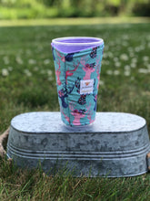 Floral Deer Iced Coffee Cozy. Drink Sleeve | RTS