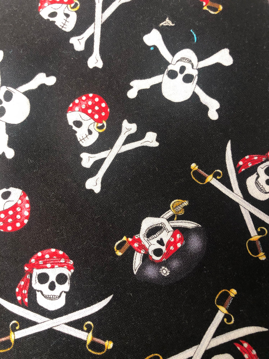 Jolly Roger Print Reusable Face Mask | Handmade Cotton shield