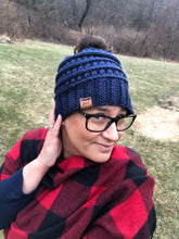 Messy Bun Becky Beanie - Crochet Ponytail Beanie