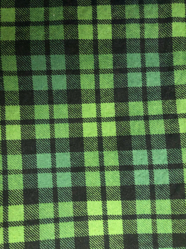 Green Tartan Plaid Face Mask | Handmade Cotton shield