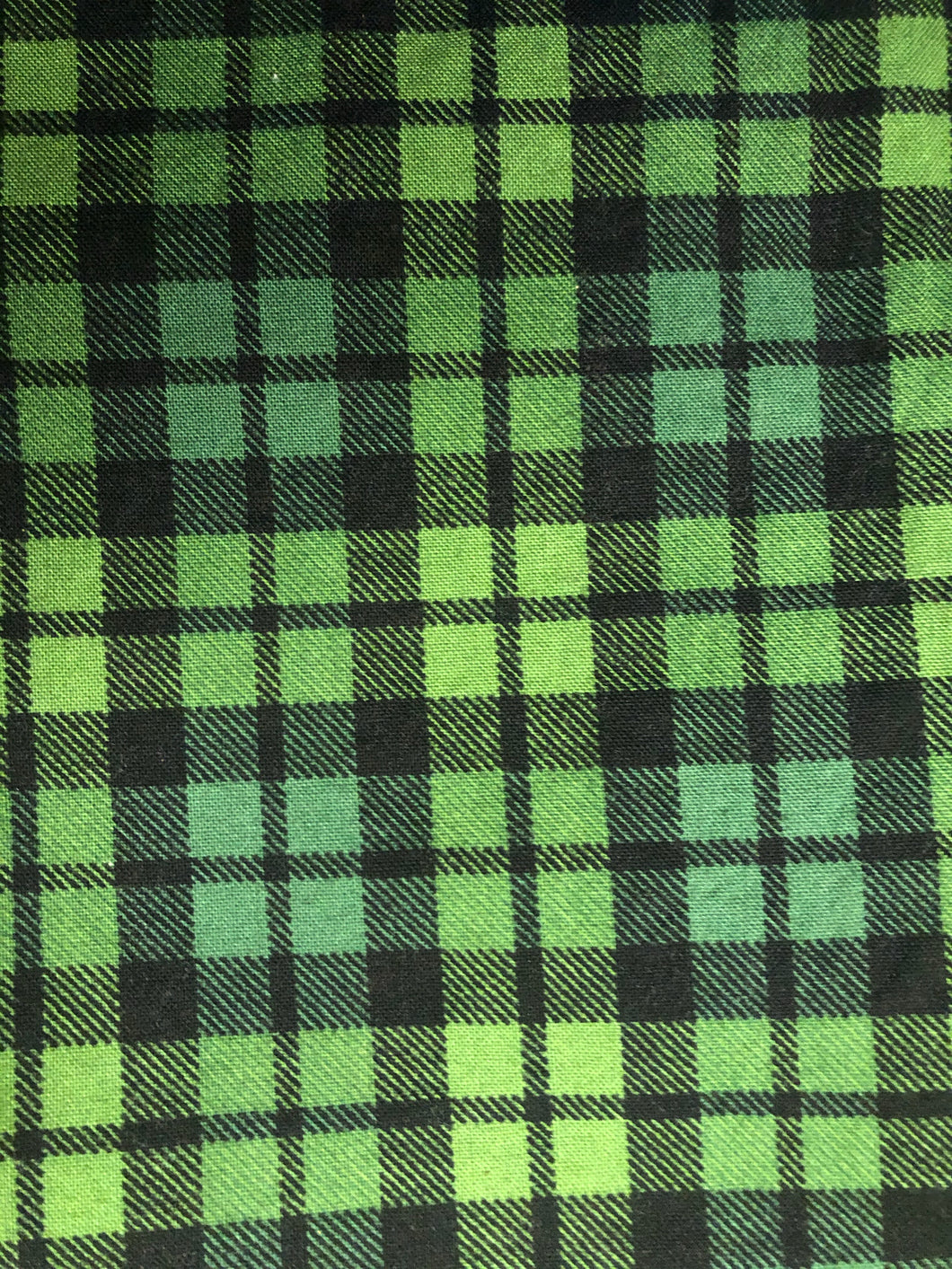 Green Tartan Plaid Face Mask | Handmade Cotton shield